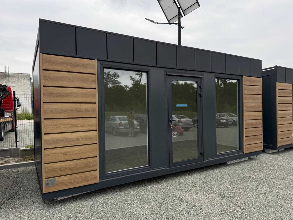 Gotowy pawilon kontener 600x300 6x3 usługowy biurowy handlowy ogrodowy