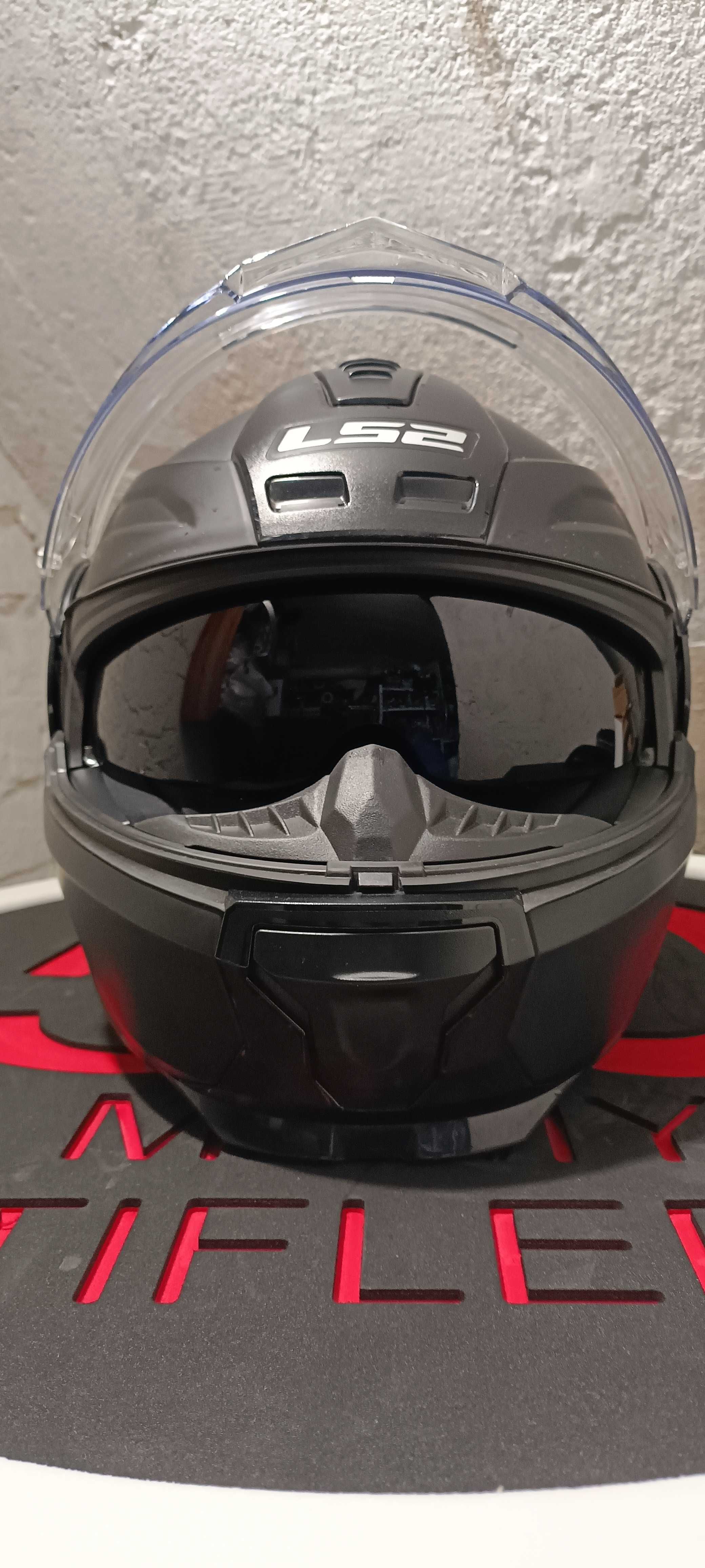 Kask motocyklowy LS2 rozmiar L z blendą i Pinlockiem