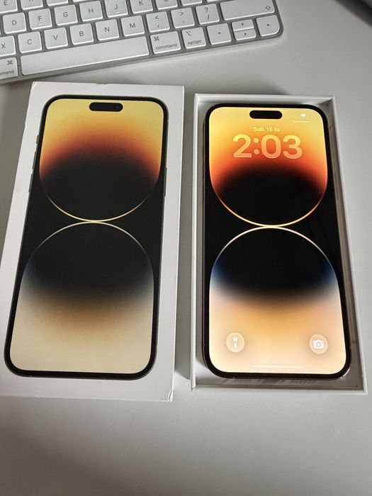 iPhone 14 Pro Max 128gb Gold Stan Idealny Bateria 100%