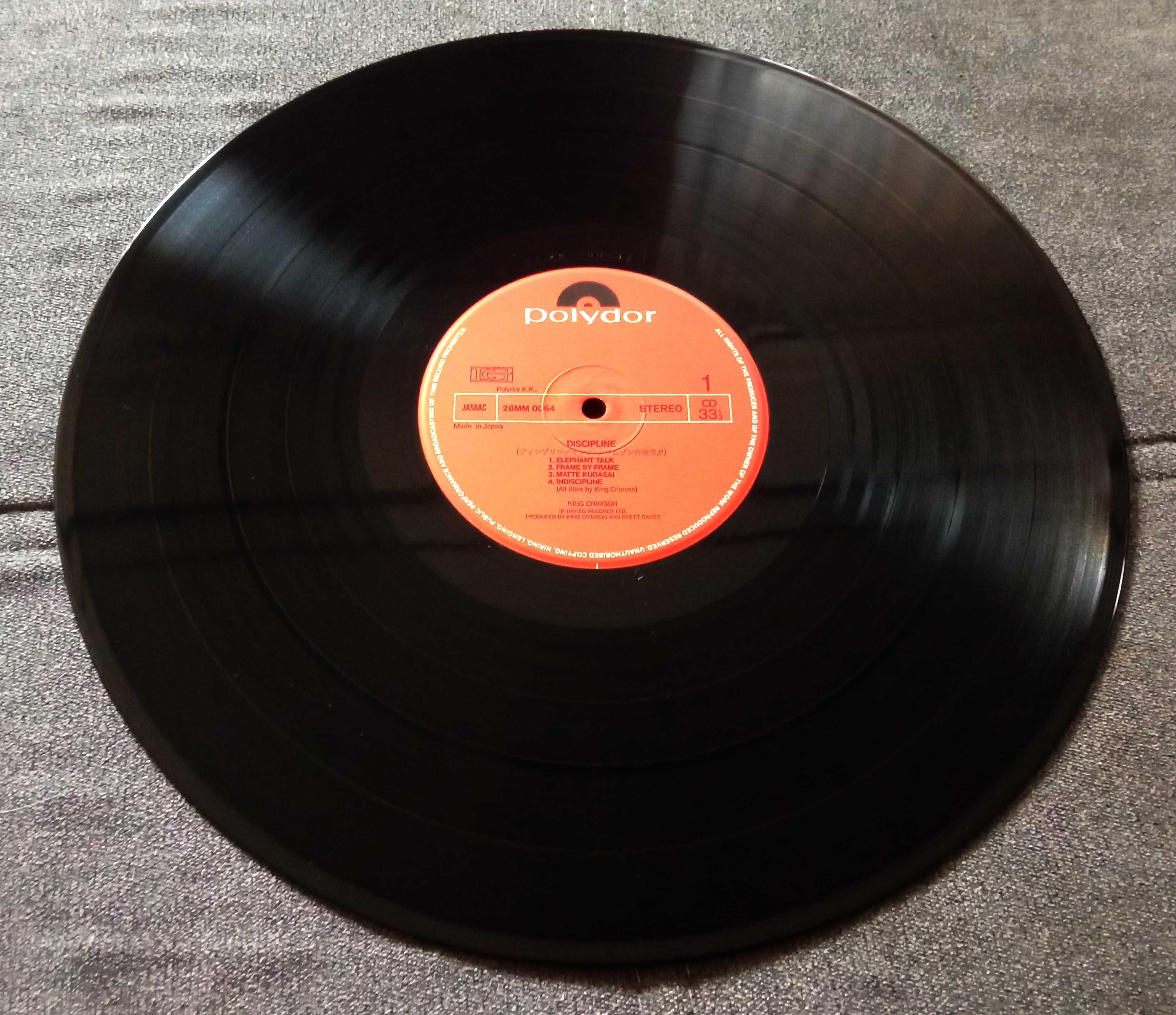King Crimson Discipline winyl 1981 Japan Obi