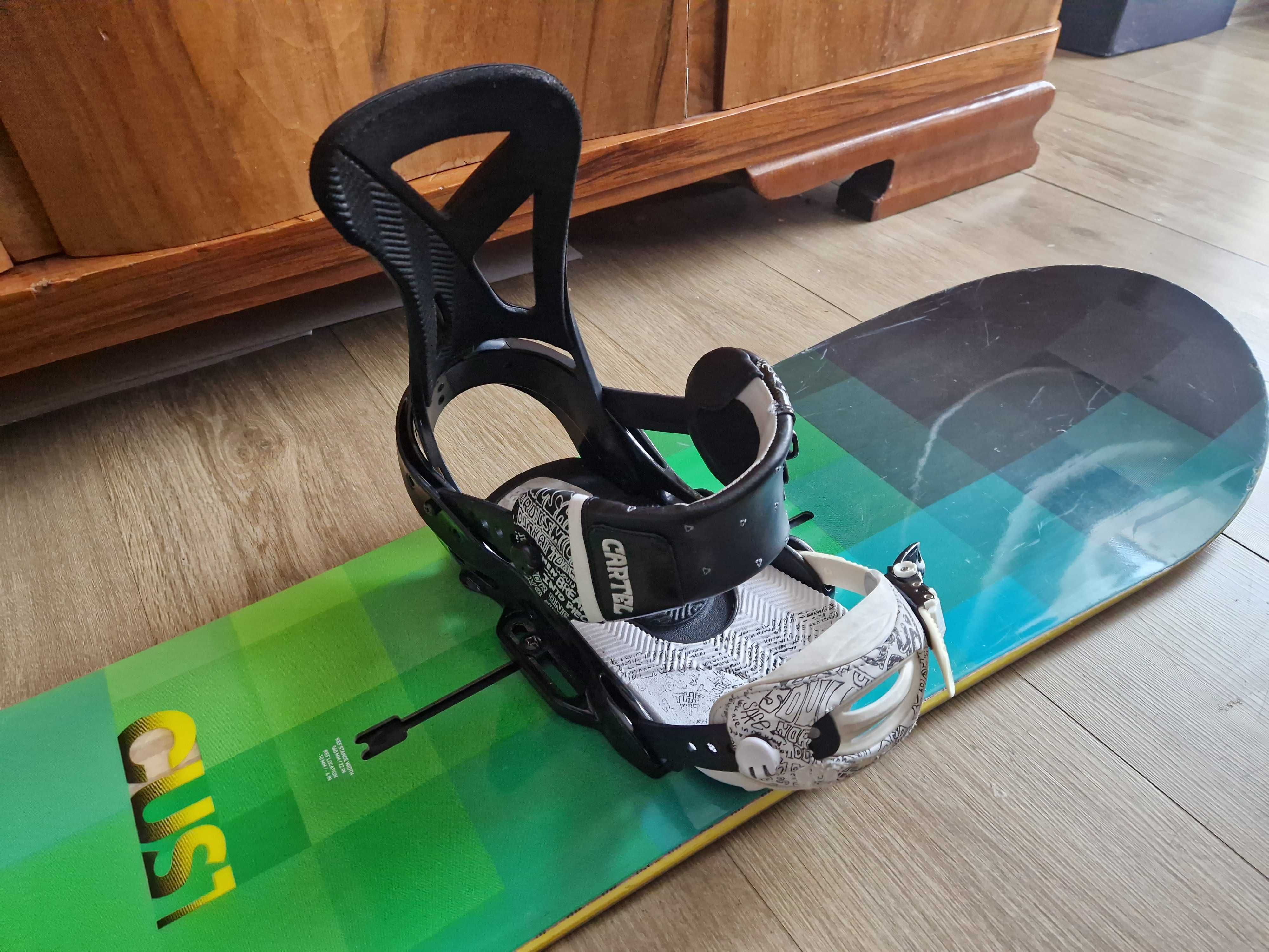 Snowboard Burton Custom Flying V 155W + wiąznia Cartel EST