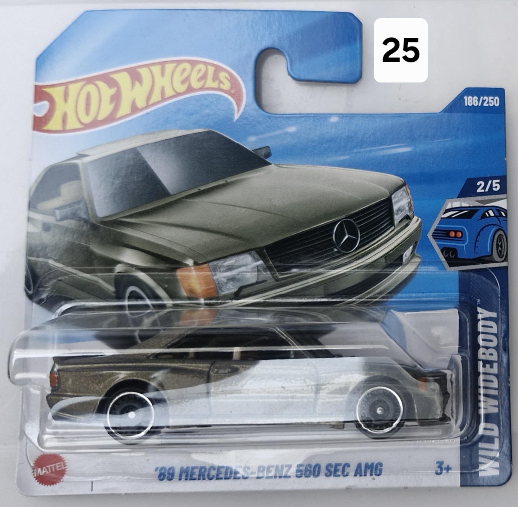 Hot wheels '89 mercedes-benz 560 sec amg