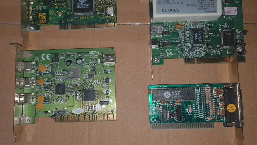 Karty rozszerzeń PCI/ISA PC-towe Retro.