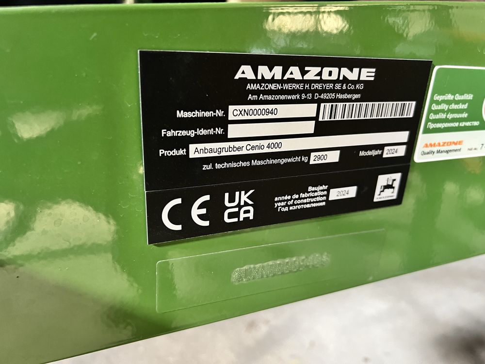 Amazone Cenio 4000 super, fabrycznie nowy, brutto
