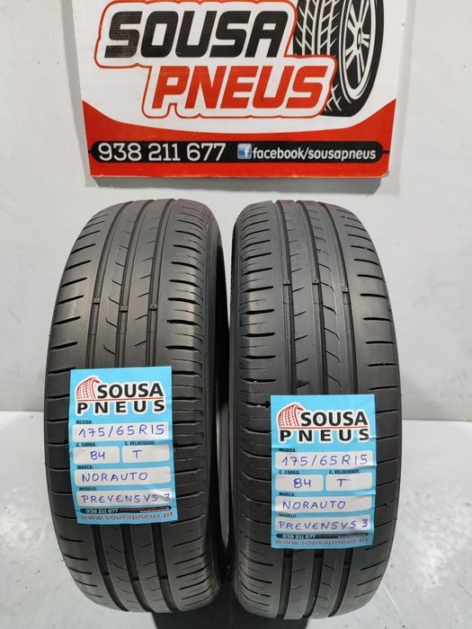 2 pneus semi novos 175-65R15 Norauto - Oferta dos Portes- 80 Euros