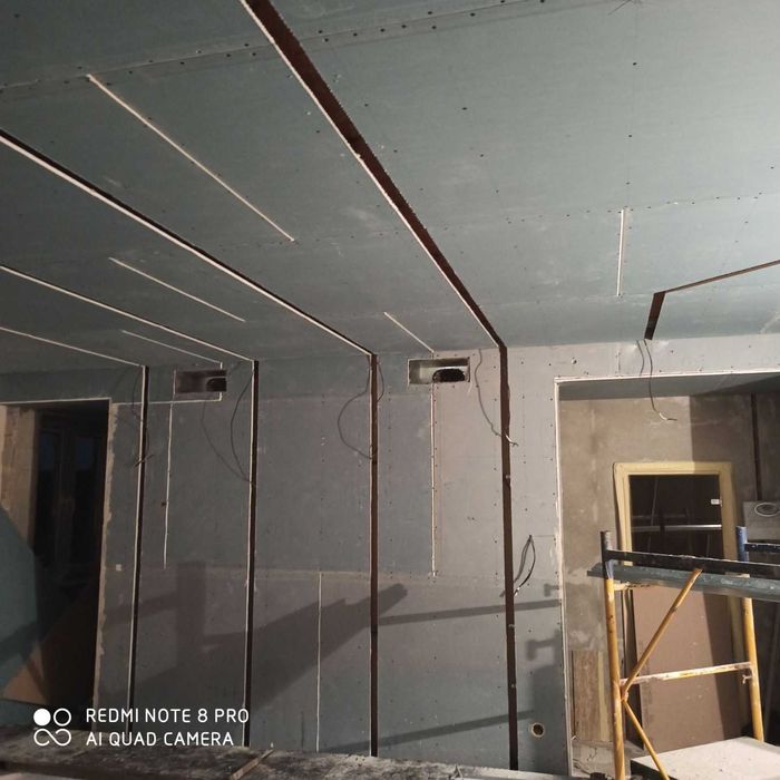 Гіпсокартонні роботы. Монтаж гіпсокартона. МАЛЯРКА.