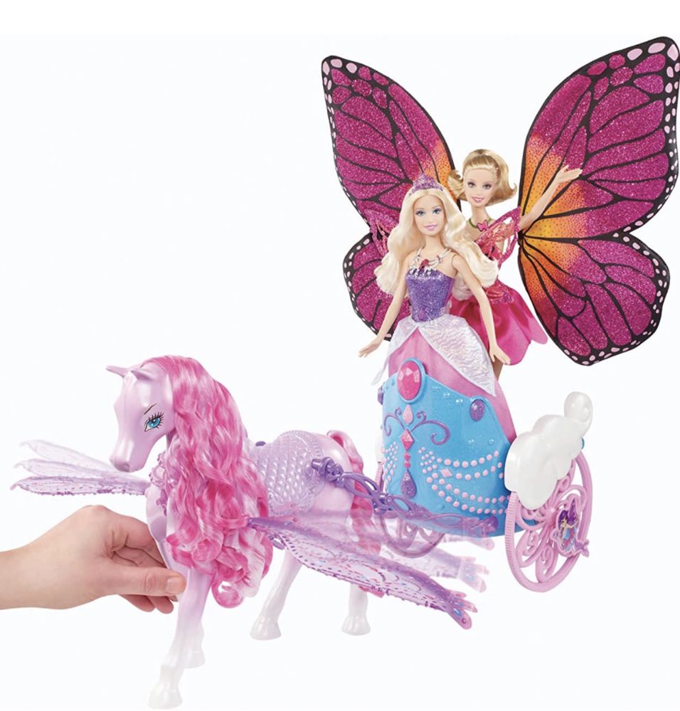Принцесса Бабочка и Марипоса , карета. Все Mattel.