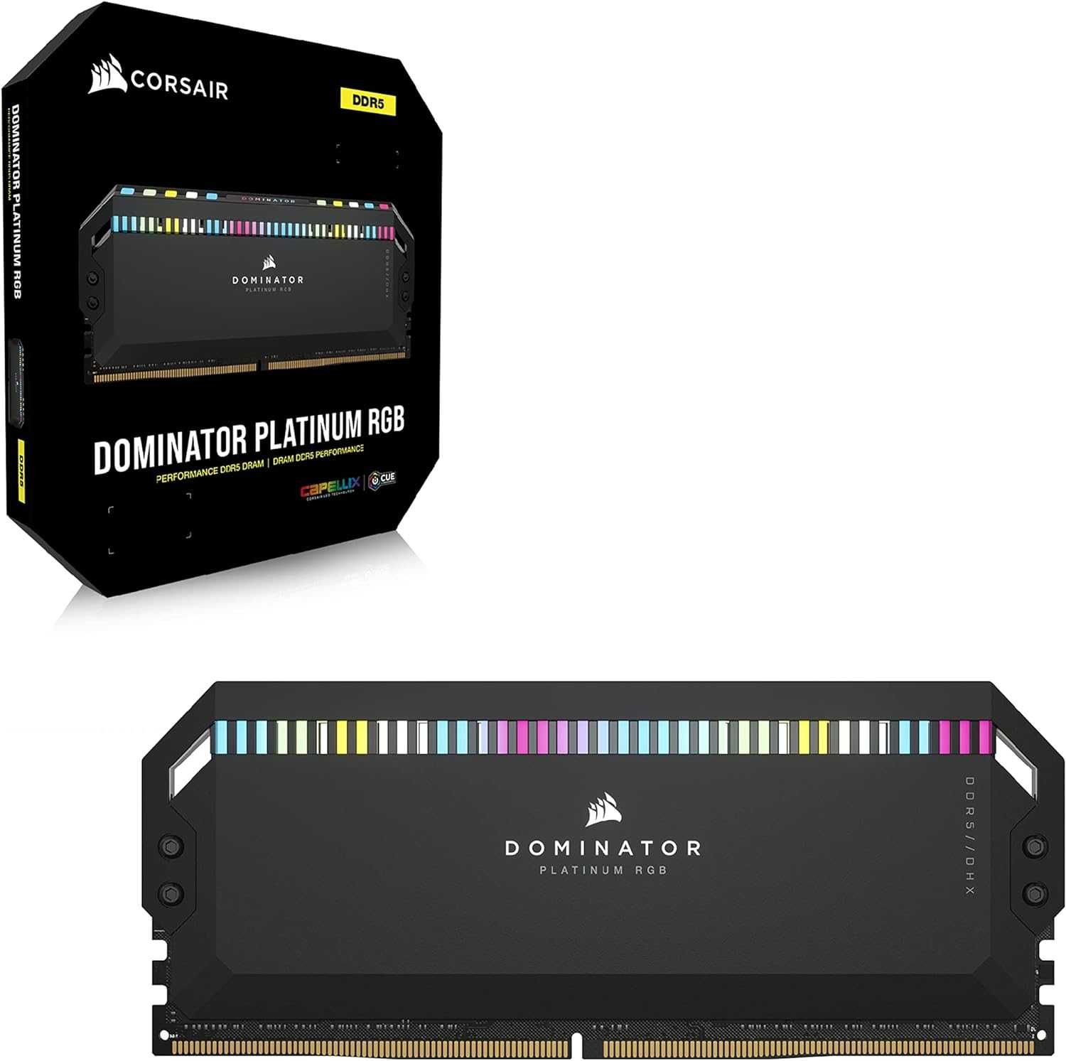 Пам'ять Corsair 64 GB (2x32GB) DDR5 5200 MHz Dominator Platinum RGB