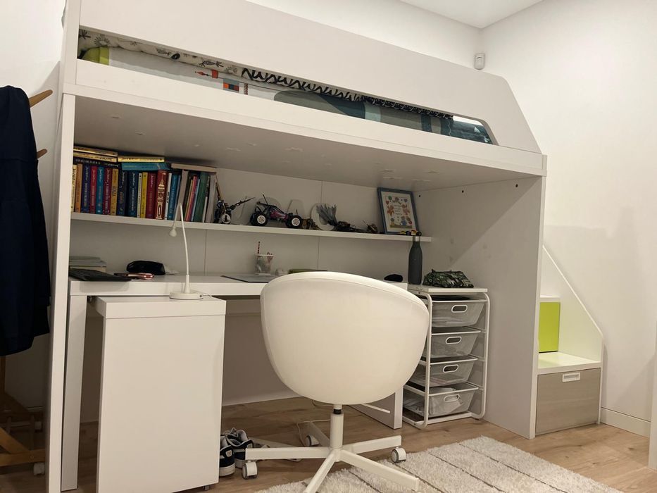 Estudio de cama beliche  com colchao