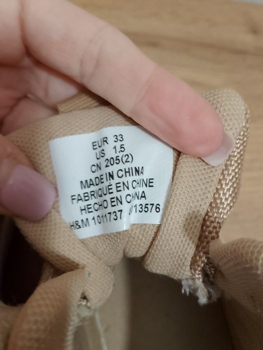Хайтопи(кросівки) на дівчинку H&M 22 см
