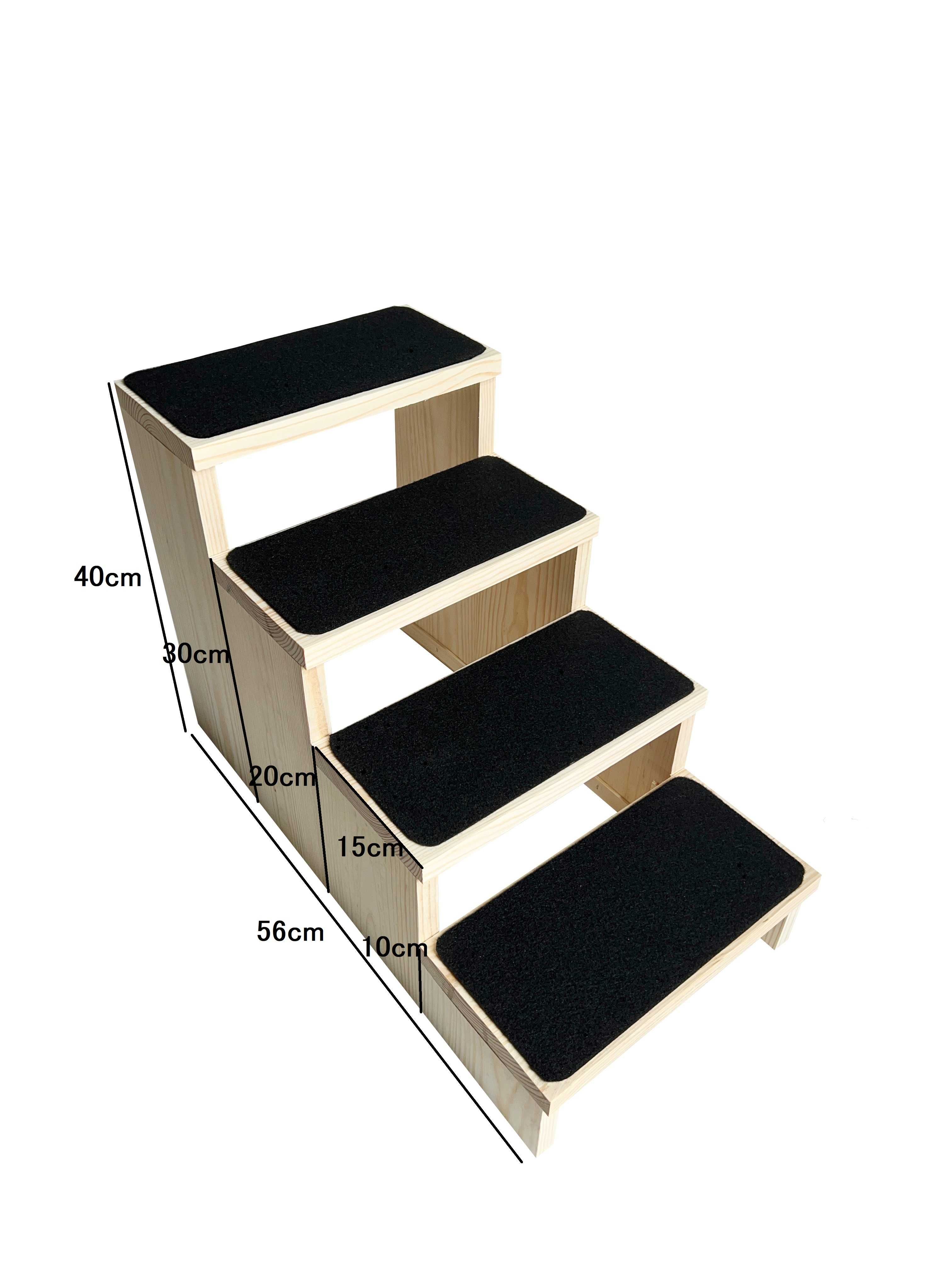 Schody schodki dla psa rampa podest 4 stopnie 40 cm, dla kota | x3