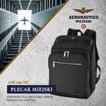 Czarny plecak miejski Aeronautica Militare Urban AM-325