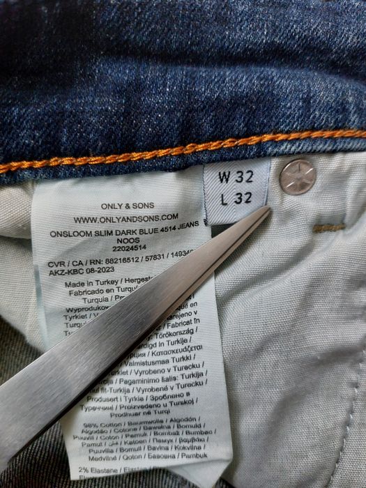 Spodnie jeans Only & Sons rozm. W32 L32 slim fit loom denim pants