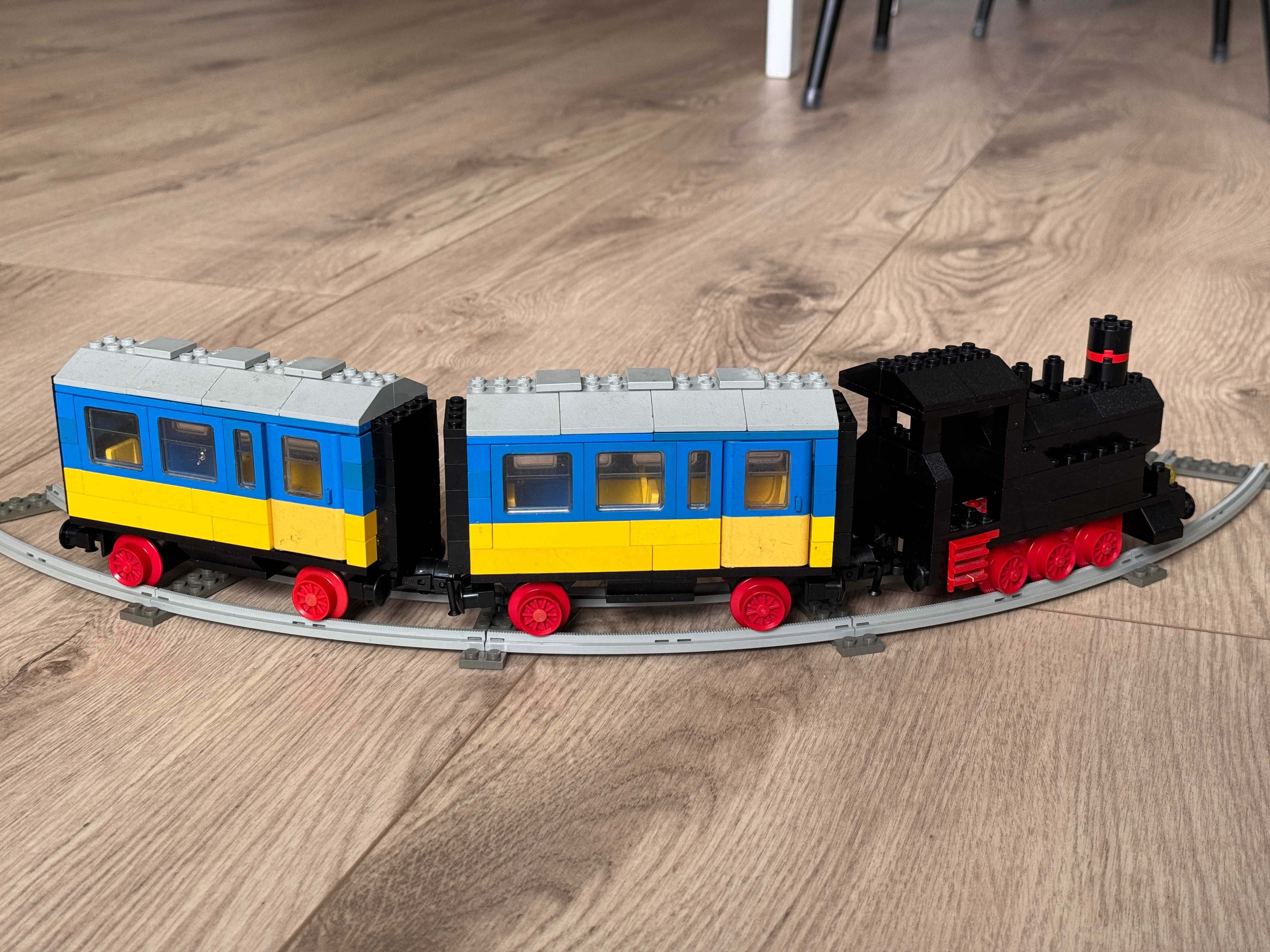 LEGO Town 7710 Passenger Steam Train Pociąg Parowy 1980 rok Tory Stary