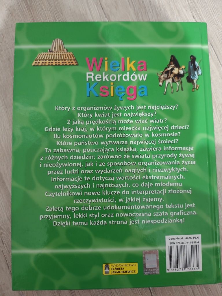 Książka dla dzieci "Wielka Księga Rekordów"