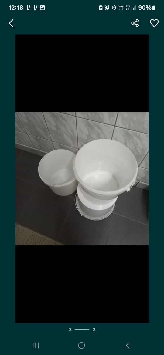 Wiadra 10l z przykrywką