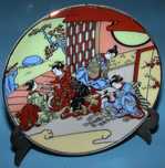 Prato miniatura " JAPÃO PO" Porcelana.