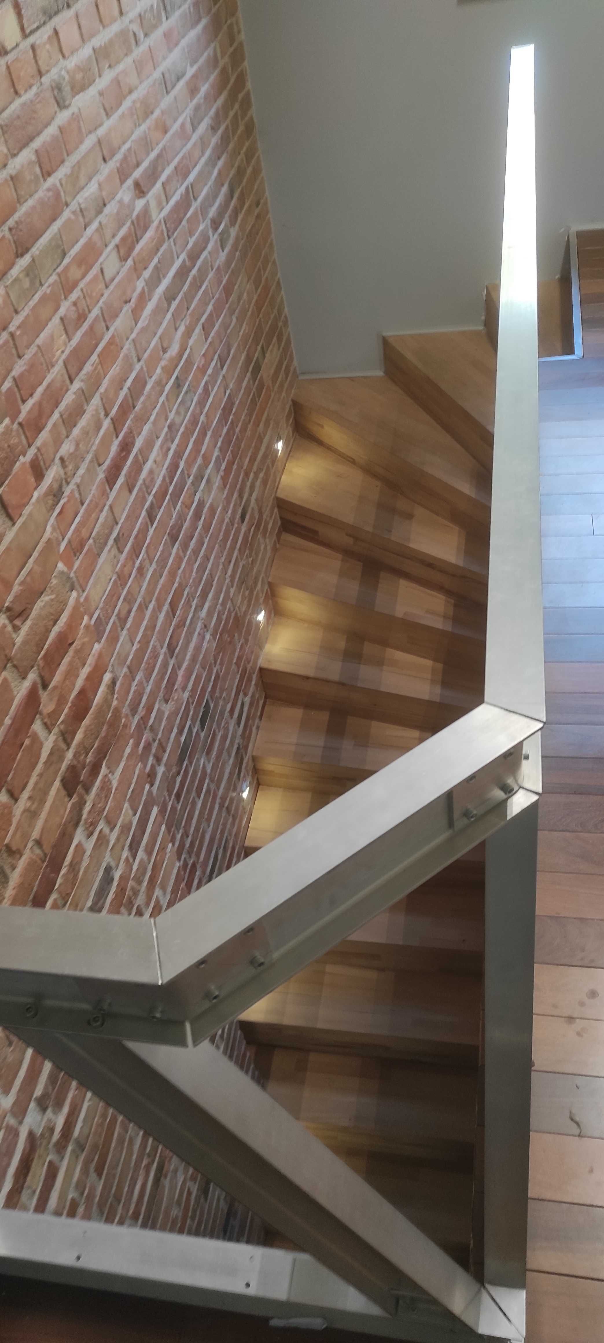 Poręcz aluminium, loft
