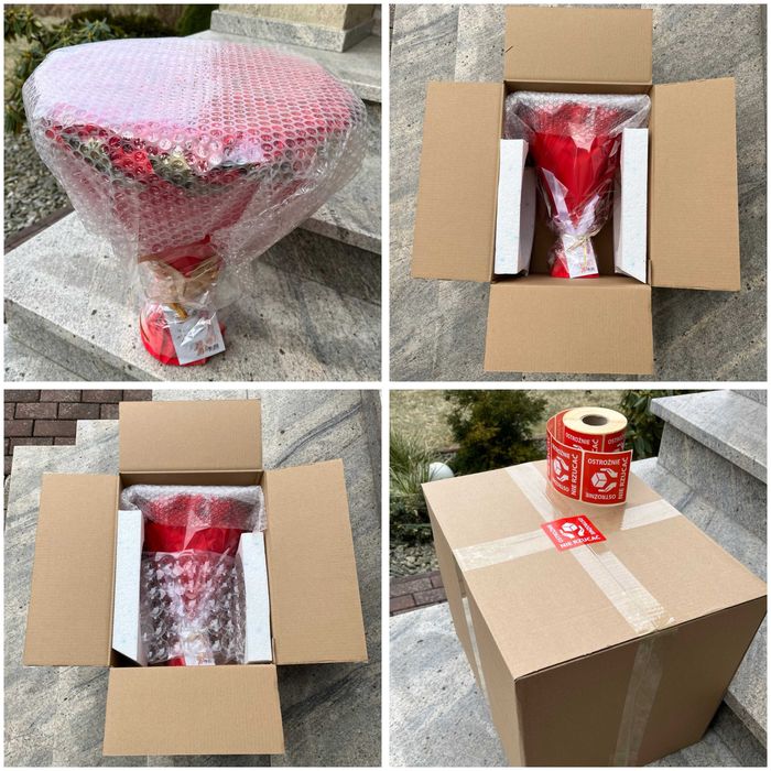 Prezent na 40 Urodziny. Ślub. Bukiet Ferrero Rocher 40 szt. i róże