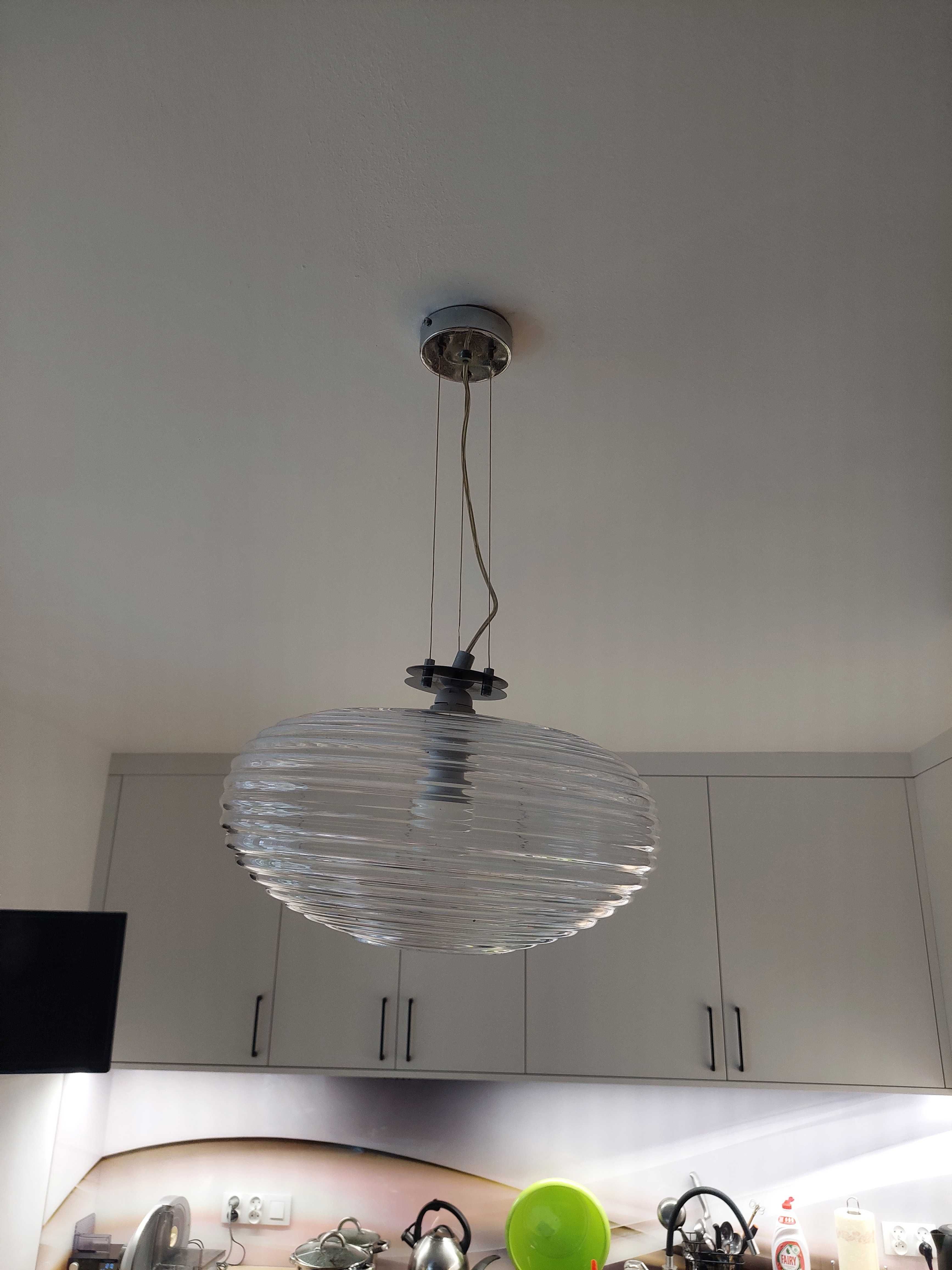 Lampa wisząca szklana