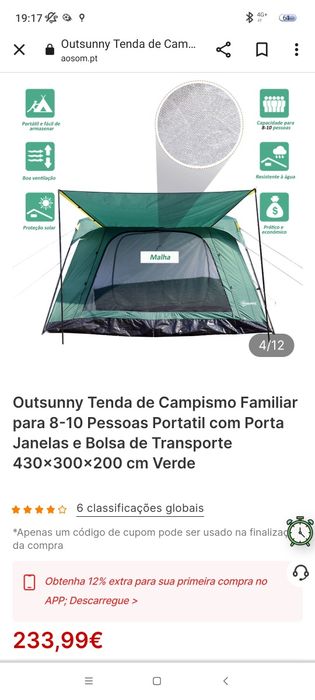 Tenda de campismo