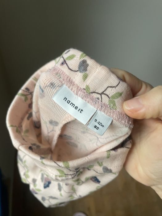 Legginsy getry ażurowe name it 80 merino wełna