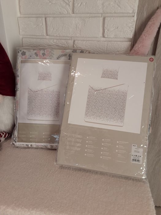 Pościel Home&You 160x200cm Mikrofibra NOWA biały szary puder SUPER CEN