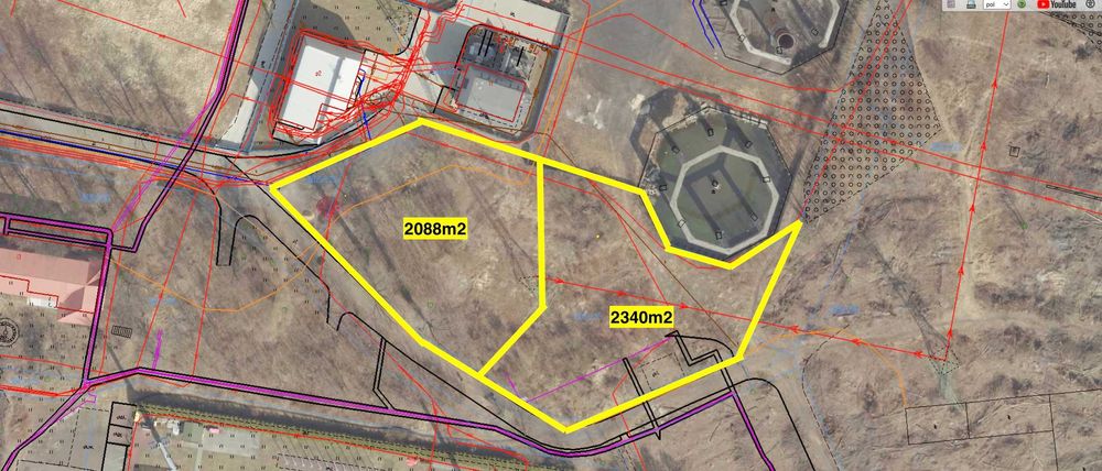 działka usługowa, inwestycyjna Siemianowice ul. Olimpijska 4428m2