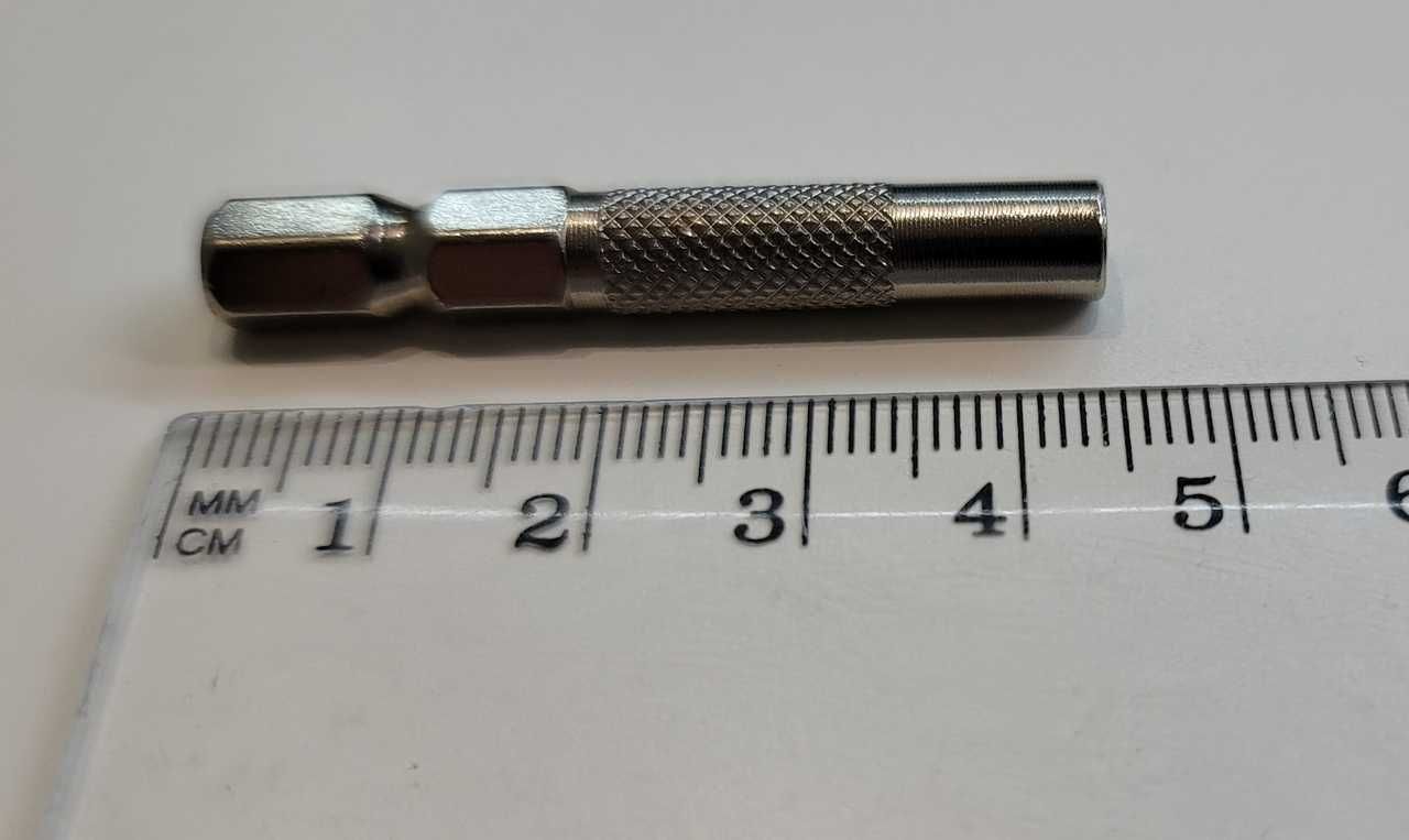 Магнитный адаптер переходник для минибит 4мм на 1/4" HEX (45 мм)