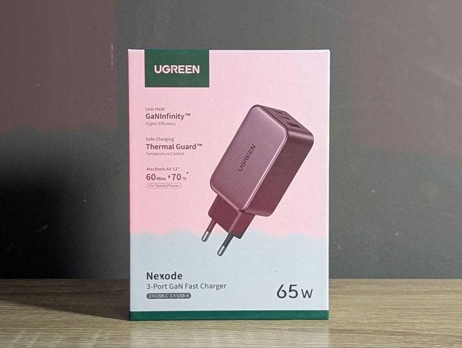 Зарядний пристрій 65W (ноутбуки та телефони) - UGREEN NEXODE CD244