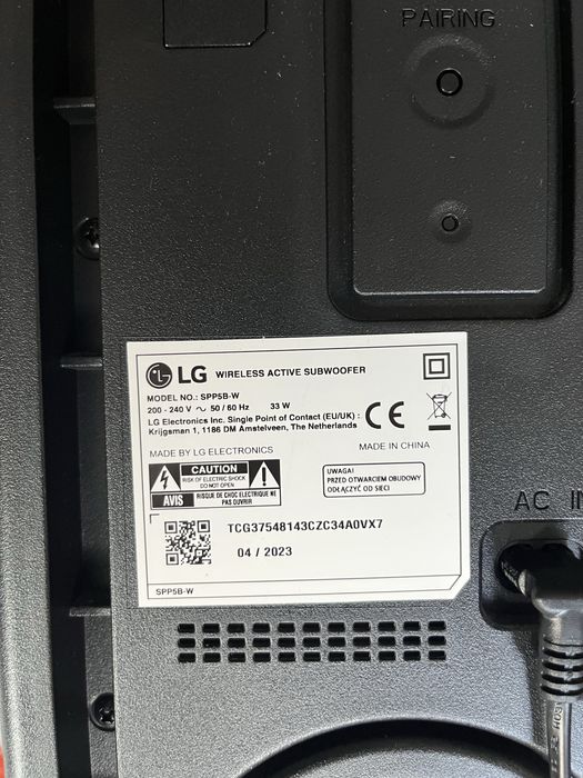 Soundbar LG Dolby Athmos SPD7Y