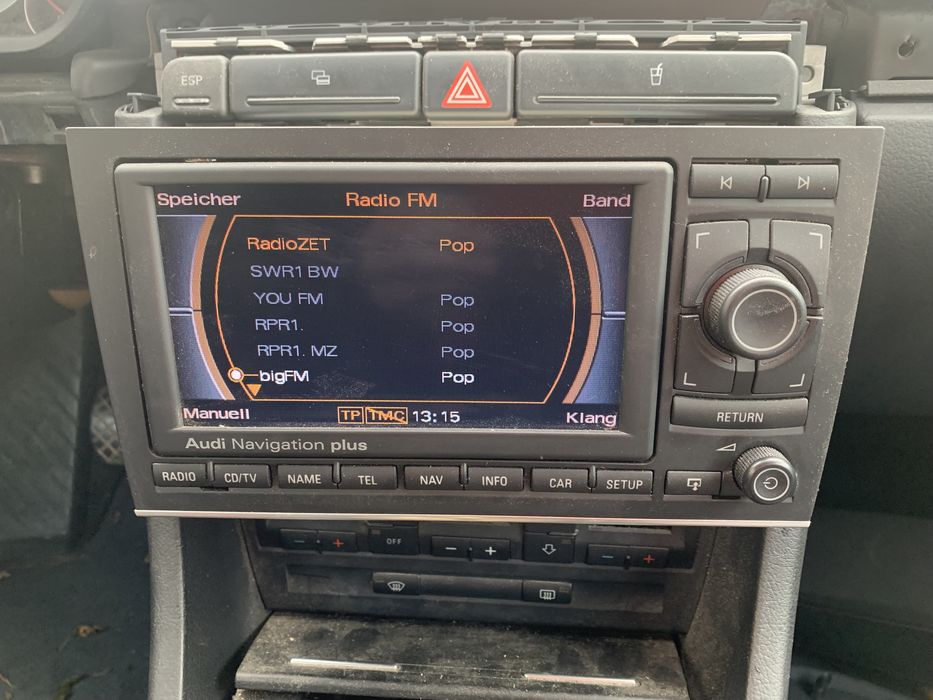 Radio rns-e audi a4 b6 b7 exeo stan bdb kod ksiazka