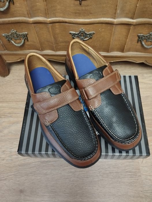 Шкіряні мокасини (туфлі) 50 розмір