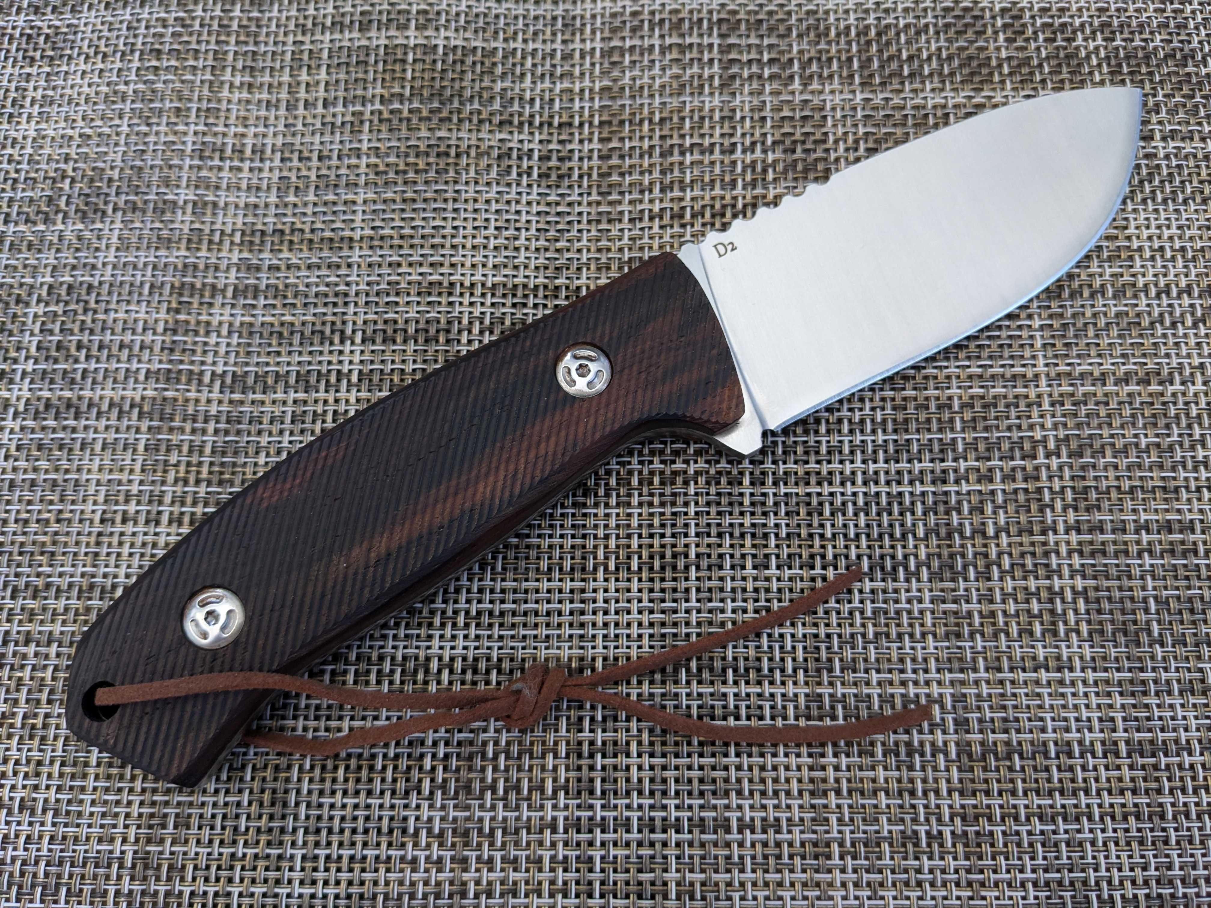 Нож Lionsteel, сталь D2, нож охотничий, ніж фултанг преміум класа