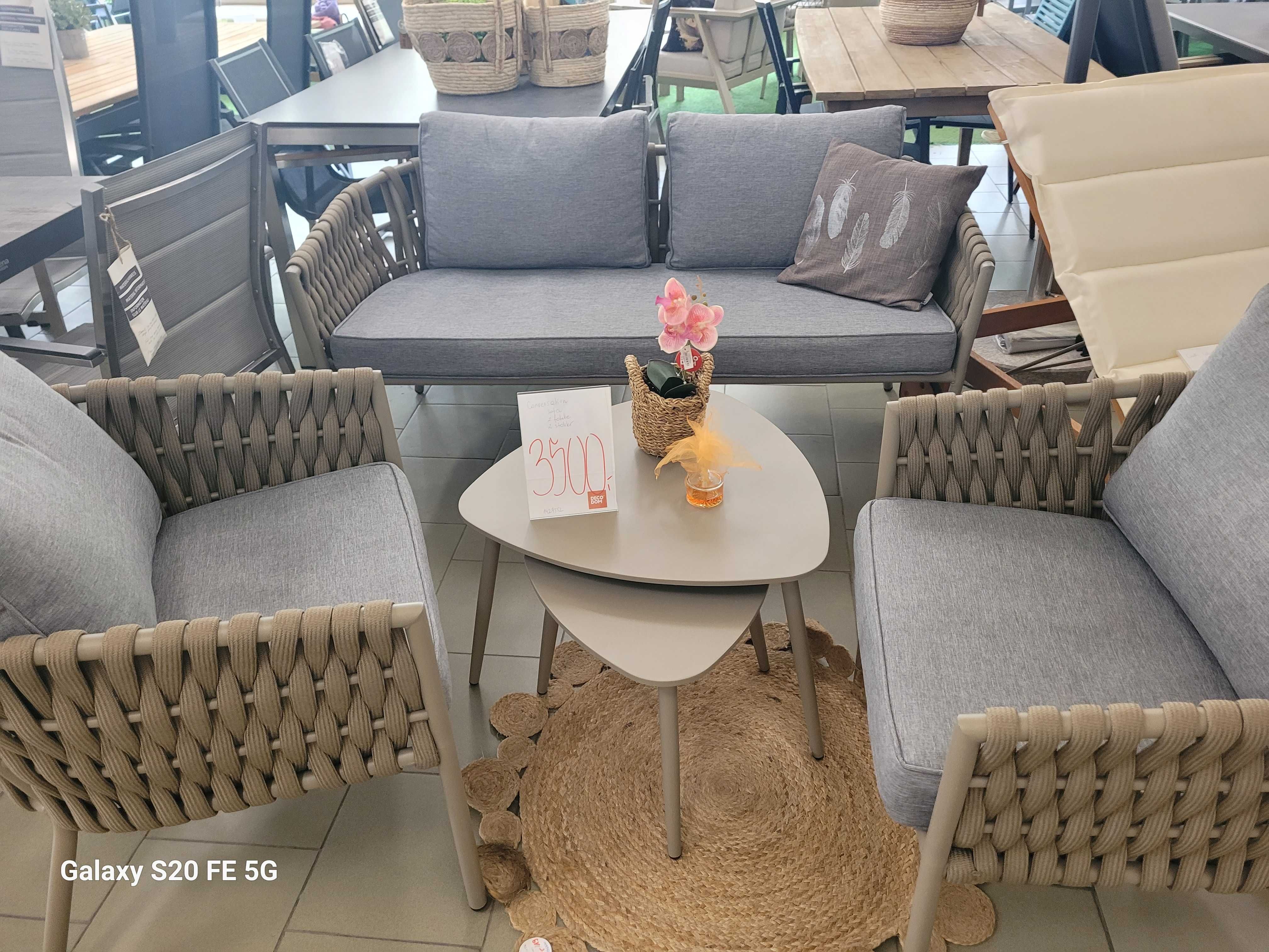 Zestaw ogrodowy Conversation sofa+ dwa fotele+ dwa stoliki