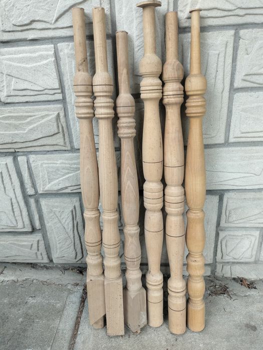 Drewniane tralki /balustrady /pionowe słupki do schodów balkonu tarasu