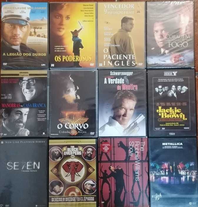 Lote de 180 DVD's originais - Filmes e Concertos