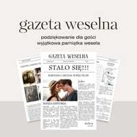 Gazeta weselna / gazeta ślubna / hit wesela