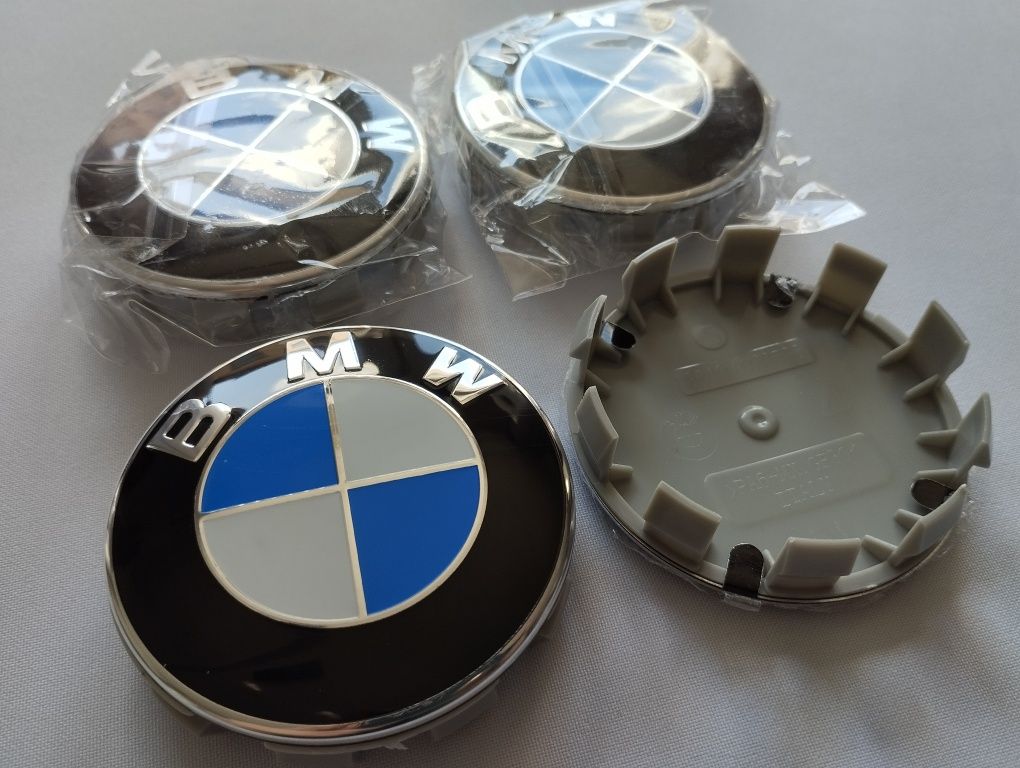 BMW 68mm Dekielki Felg 4szt NOWE kapselki emblemat dekielek znaczek
