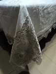 Obrus 220x160 dekoracyjny WELUR+HAFTY