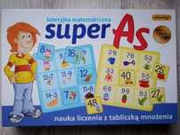 Super As loteryjka matematyczna nauka liczenia z tabliczką mnożenia 6+