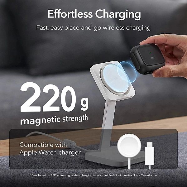Esr Orbit Halolock Magsafe Apple Airpods 4 Black