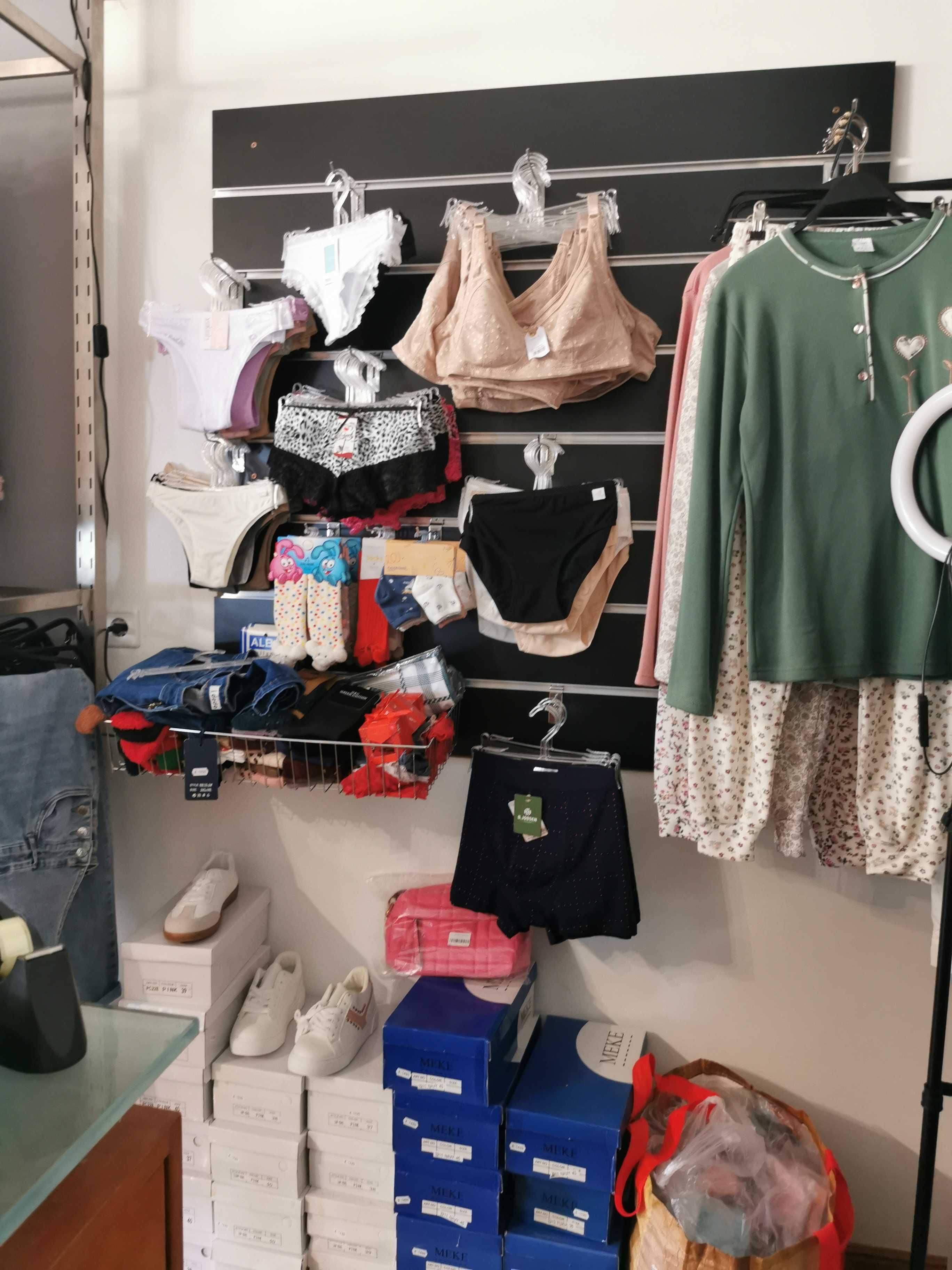 Recheio de loja de roupa