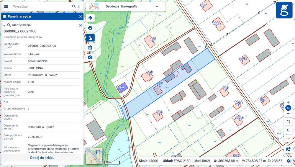 Działka Budowlana 2500 m2 uzbrojona BEZPOŚREDNIO | Piotrków Pierwszy