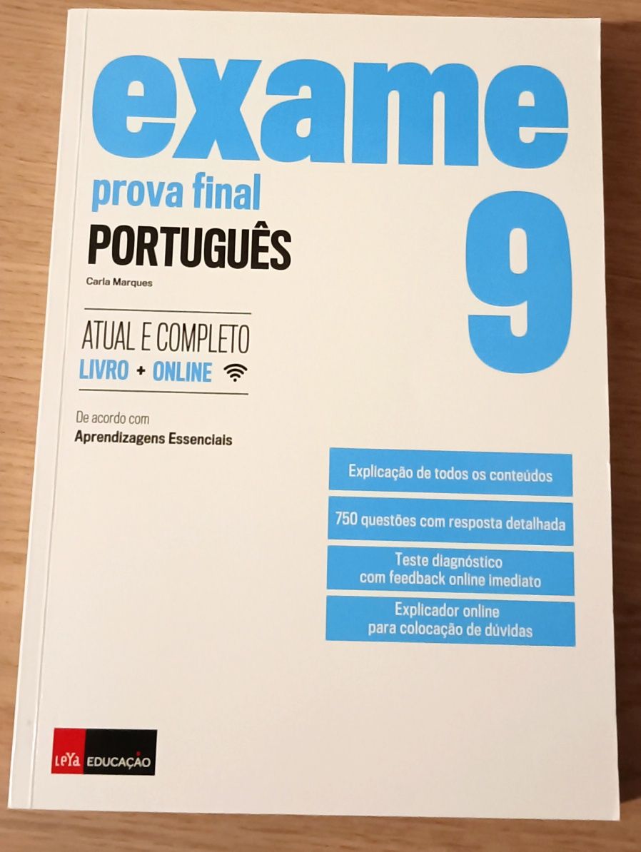 Livro de preparação para os exames: "Exames prova final": Português 9º