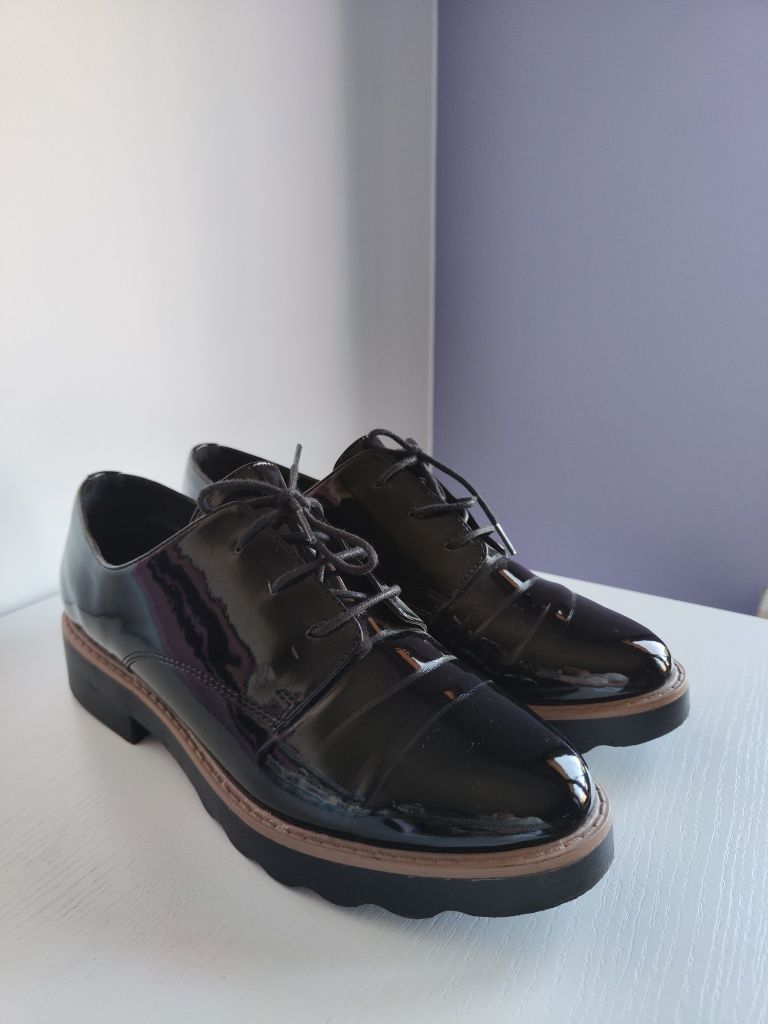 Buty oksfordki czarne new look
