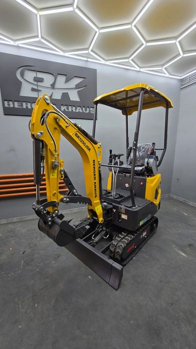 Nowa Minikoparka BK1250JSR JOYSTICK skrętne ramie Berger Kraus
