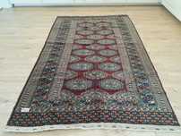 Niespotykany ręcznie tkany wełniany dywan Buchara 127x196cm nr 1469