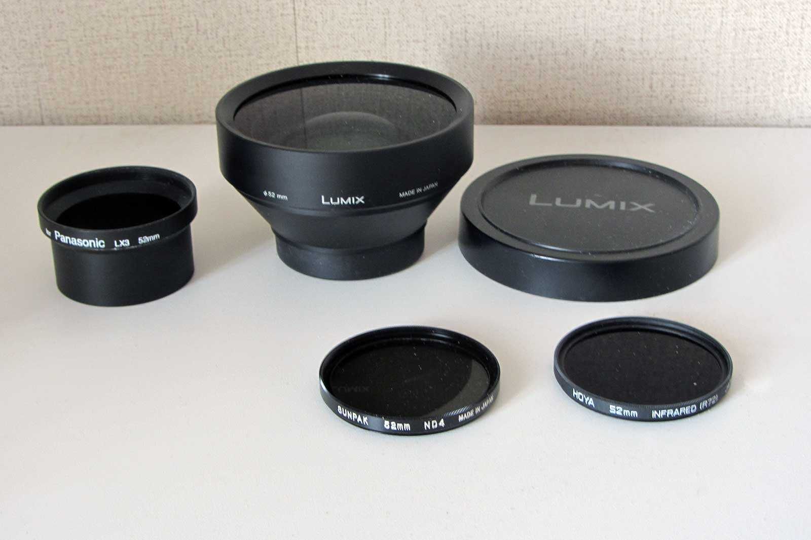 Panasonic wide conversion lens 0.8xdmlw-lw52 Конвертор+фильтри+перехід