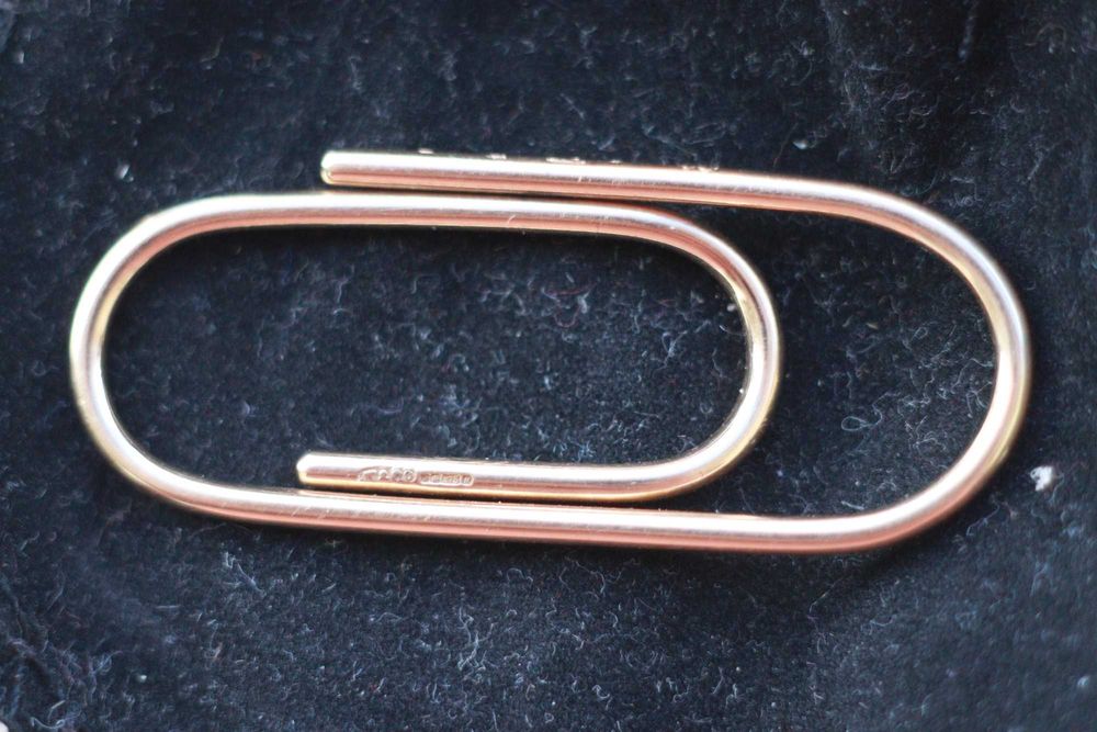 Mola/Clip de Notas em Ouro Inglês